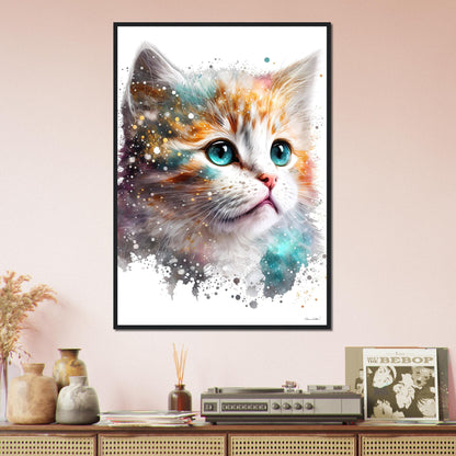 Sweet Kitten - Wood Framed Poster