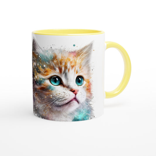 Sweet Kitten - 11oz Ceramic Mug with Color Inside