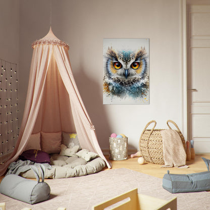 Glittered Fantasy Owl - Poster