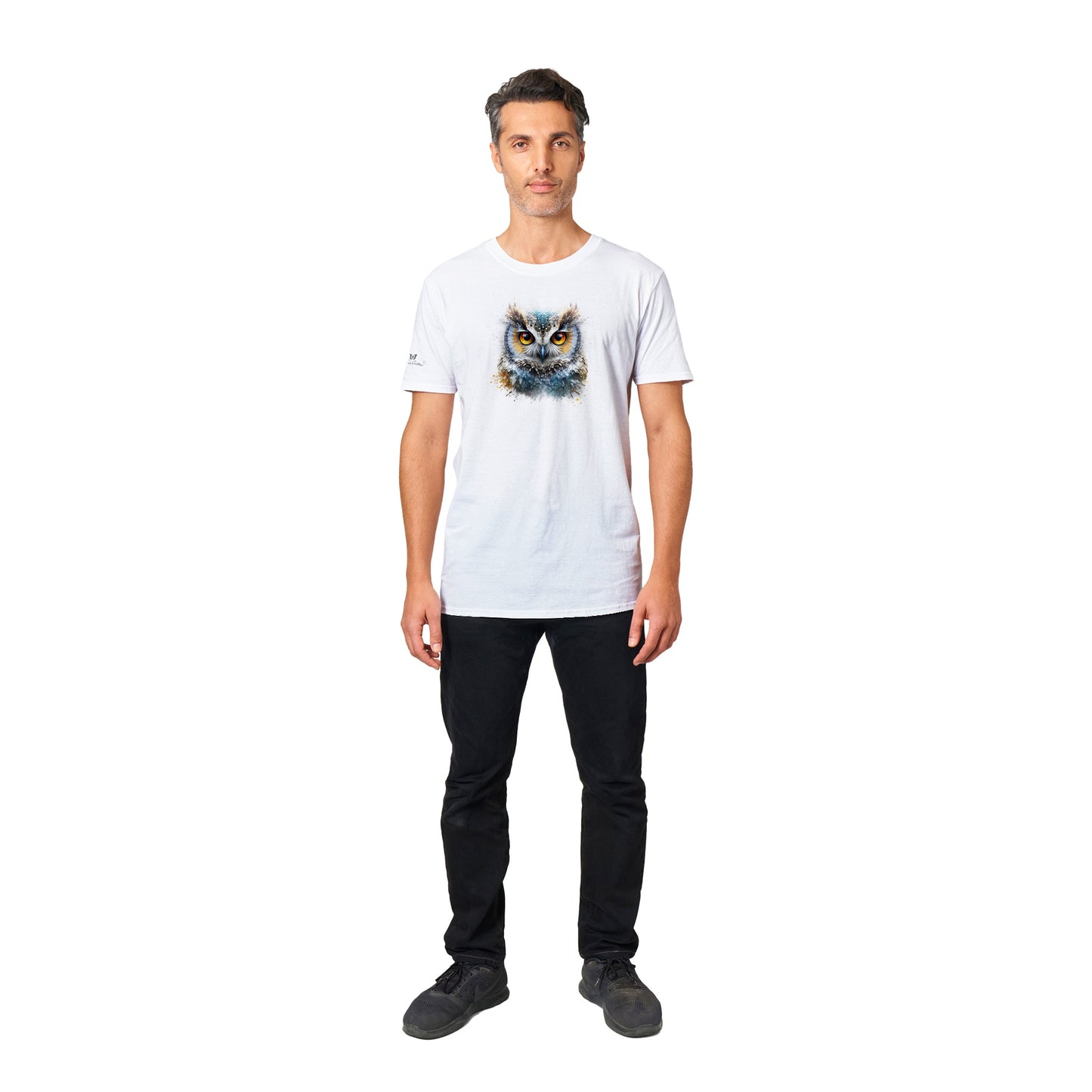Glittered Fantasy Owl - Unisex Crewneck T-shirt