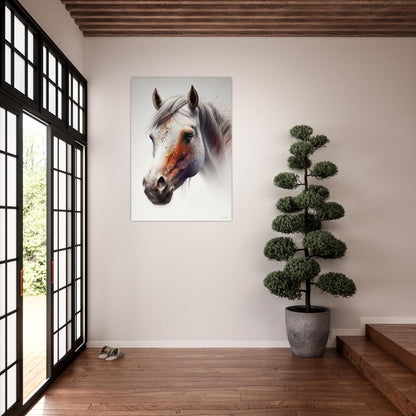 Shiny and Peaceful Fantasy Horse - Aluminium