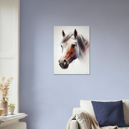 Shiny and Peaceful Fantasy Horse - Canvas