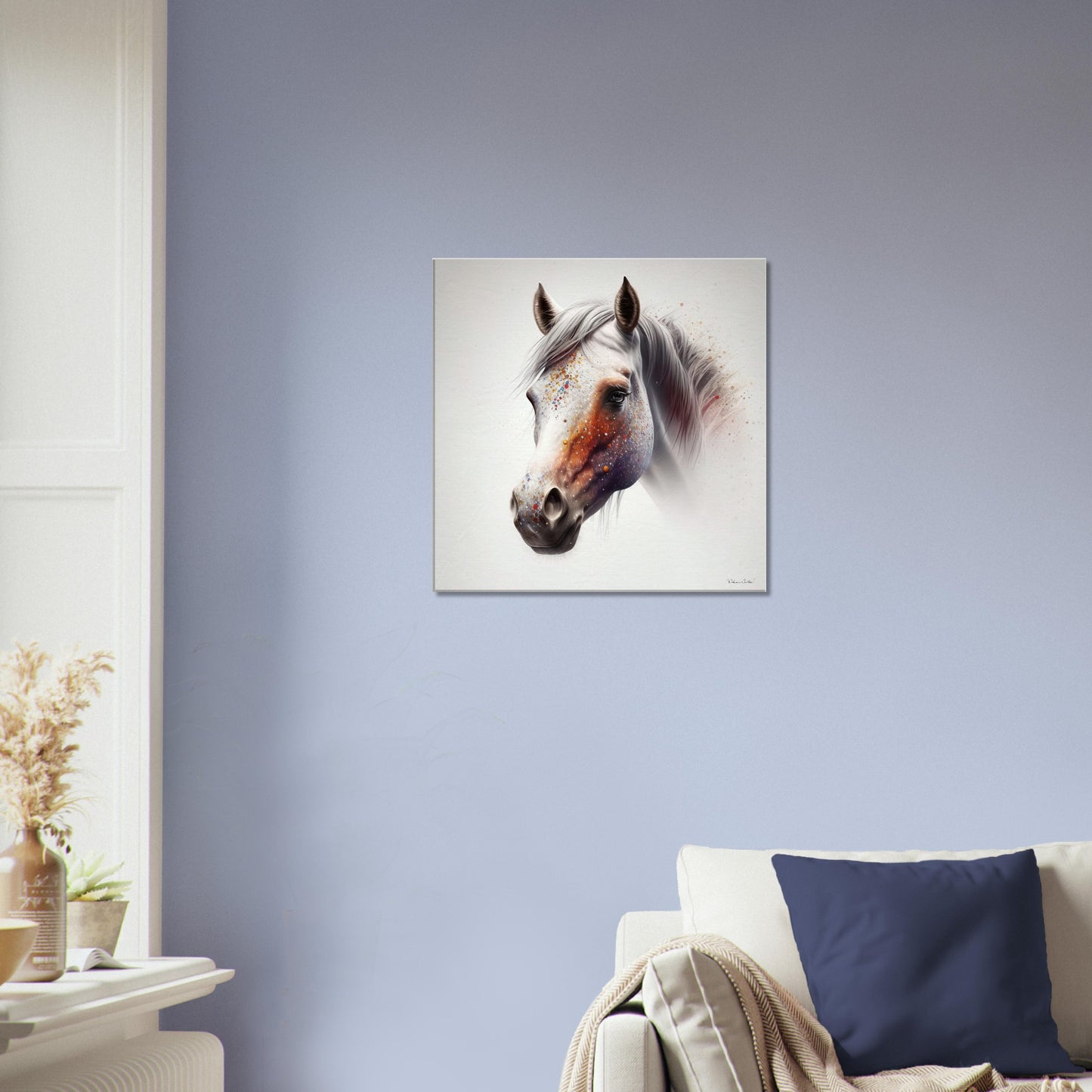 Shiny and Peaceful Fantasy Horse - Canvas