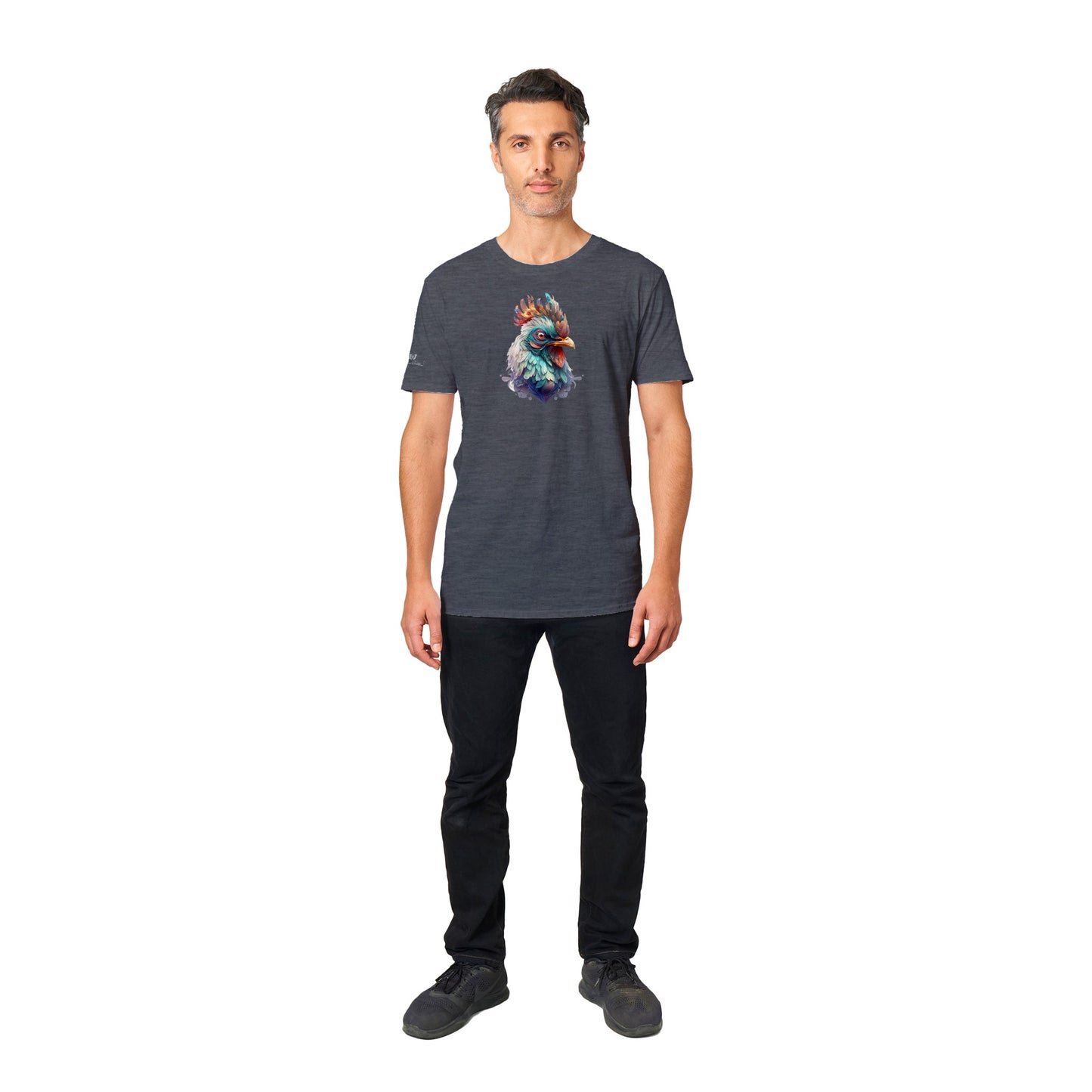 Fantasy Outraged Rooster - Unisex Crewneck T-shirt