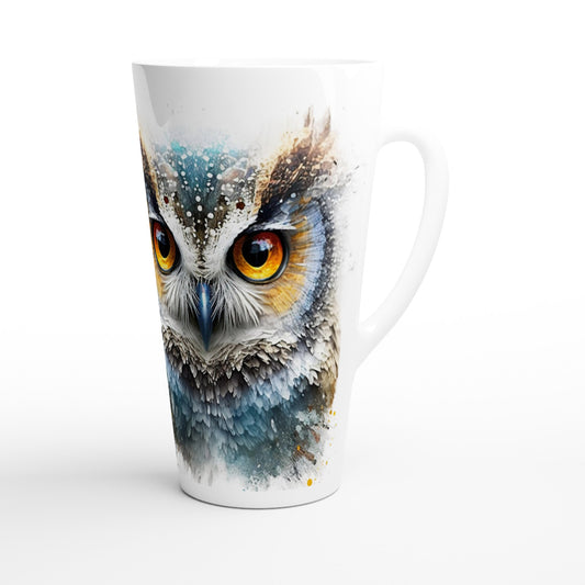 Glittered Fantasy Owl - 17oz Ceramic Mug