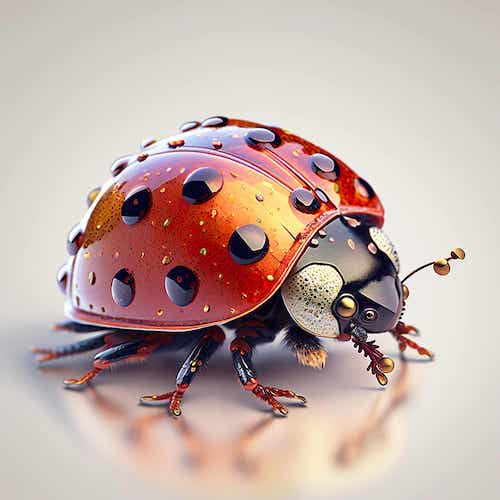 Ladybug - Wood Framed Poster