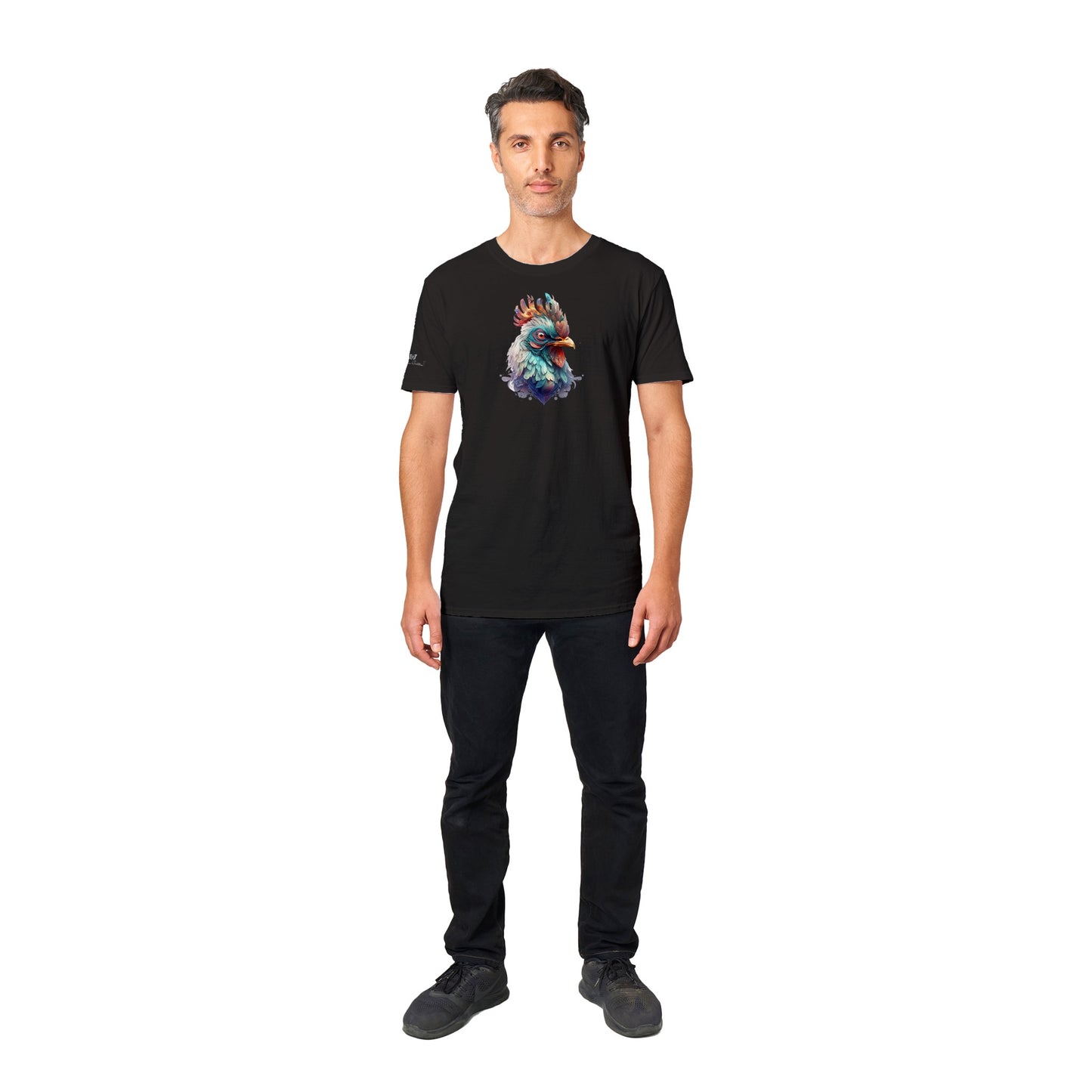 Fantasy Outraged Rooster - Unisex Crewneck T-shirt