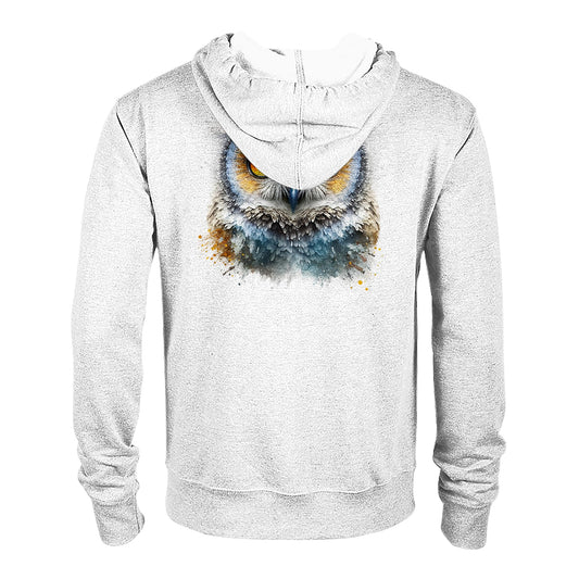 Glittered Fantasy Owl - Unisex Zip Hoodie