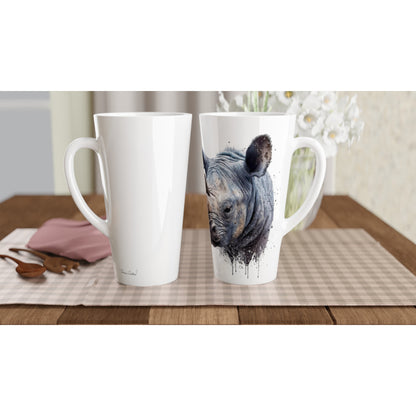 Kind Splashed Rhino - 17oz Ceramic Mug