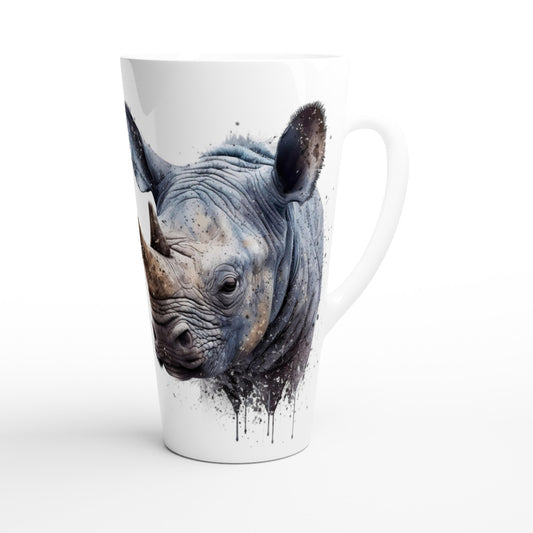 Kind Splashed Rhino - 17oz Ceramic Mug
