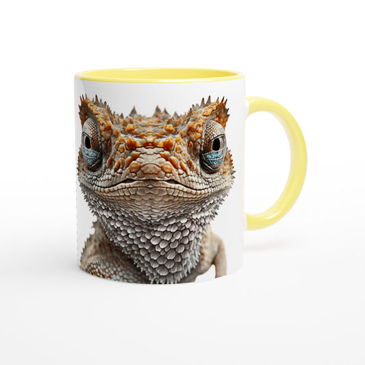 Desert Lizard - 11oz Ceramic Mug with Color Inside