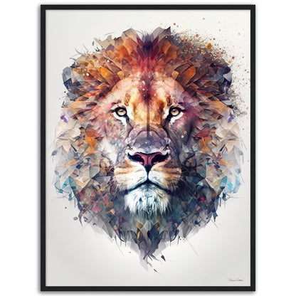 Lion - Wood Framed Poster