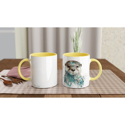 Otter - 11oz Ceramic Mug with Color Inside