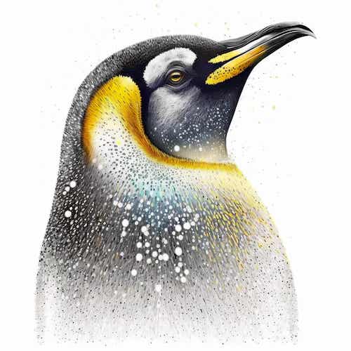 Emperor Penguin - Wood Framed Poster